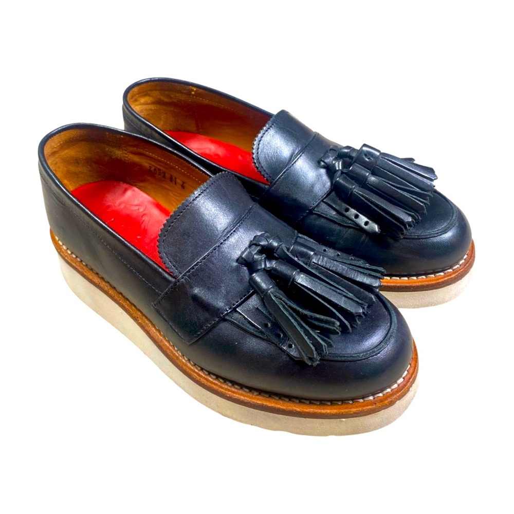 Grenson Black Tassel Loafers